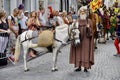 Priest with a Donkey in The Procession of the Golden Tree Pageant, held every 5 years since 1958.