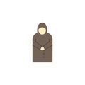 Priest flat easter religion icon