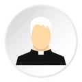 Priest icon circle Royalty Free Stock Photo
