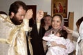 Orthodox christening ceremony