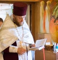 Priest serving in the Orthodox Church