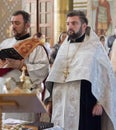 Priest serving in the Orthodox Church