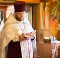 Priest serving in the Orthodox Church