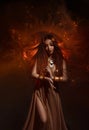 Priestess of the sun Royalty Free Stock Photo