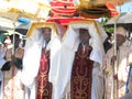 Priests carrying the Tabot during Timket