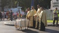 Priests in commemoration of heroes air