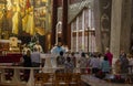 Priests and Pilgrims at the Church of the Annunciation