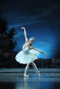 Prima Ballerina Staring at the Reflection in Water