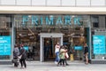 Primark clothing store shop entrance on shopping high street