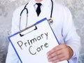 Primary Care is shown on the photo using the text