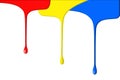 Primary colored paints