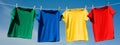 Primary Colored T-Shirts Royalty Free Stock Photo