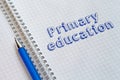 Primary education concept