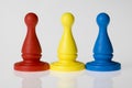 Primary Game pieces Royalty Free Stock Photo