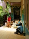 Primary pupil playing at grade school