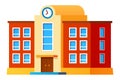 Primary school - modern flat design style single isolated image