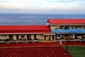 The primary school at seaside of Taiwan`s north coast Royalty Free Stock Photo