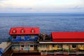 The primary school at seaside of Taiwan`s north coast Royalty Free Stock Photo