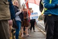 Primary and Secondary School Teachers protesting