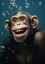 Mammal funny wild africa primate animal wildlife nature monkey face chimpanzee