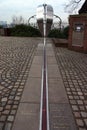 Prime Meridian Line.Royal Observatory in Greenwich, London, United Kingdom Royalty Free Stock Photo