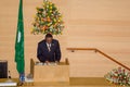 Prime minister of Ethiopia delivers a speech