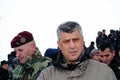 Prime Minister Hashim Thaci in Restelica Royalty Free Stock Photo