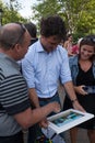 Prime Minister Justin Trudeau Presented Picture of Himself