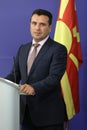 Prime Minister of Macedonia Zoran Zaev Royalty Free Stock Photo