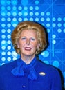 Prime Minister Margaret Thatcher at the London Madame Tussauds wax museum.