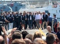 Prime Minister Matteo Renzi and Costa Concordia