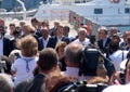Prime Minister Matteo Renzi and Costa Concordia