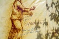 Syria Out Graffiti near the funeral of Prime MInister Rafik Hariri of Lebanon