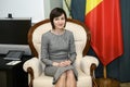 Prime Minister of the Republic of Moldova Maia Sandu during visit to Kyiv, Ukraine. 11-07-2019 Royalty Free Stock Photo