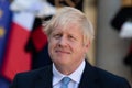 Paris, FRANCE - 22th august 2019 : Boris Johnson at ElysÃÂ©e Palace