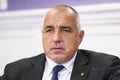 Prime Ministers of Bulgaria Boyko Borisov during visit to Ukraine. Kyiv, Ukraine, May 2018 Royalty Free Stock Photo