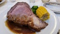 Cruise ship Prime Rib Dinner Royalty Free Stock Photo