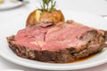 Prime Rib with Rosemary in Potato Royalty Free Stock Photo