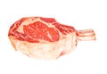 Prime rib steak cut Royalty Free Stock Photo