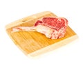 Prime rib steak cut Royalty Free Stock Photo