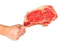 Prime rib steak cut Royalty Free Stock Photo