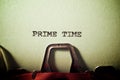 Prime time concept Royalty Free Stock Photo