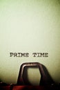 Prime time concept Royalty Free Stock Photo