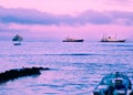 Crucero en alta mar. Barco de carga. Transporte marÃÂ ÃÂ­timo. Galapagos - Ecuador.