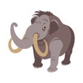 Primitive Age Mammoth Composition Royalty Free Stock Photo