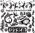 Primitive art design elements