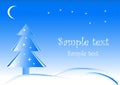 Primitive Christmas background Royalty Free Stock Photo