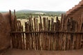Primitive fence at Mission at Pecos National Monument