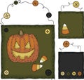 Primitive Folk Art Halloween Set