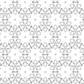 Primitive geometria sacra retro pattern with lines and circles. Royalty Free Stock Photo